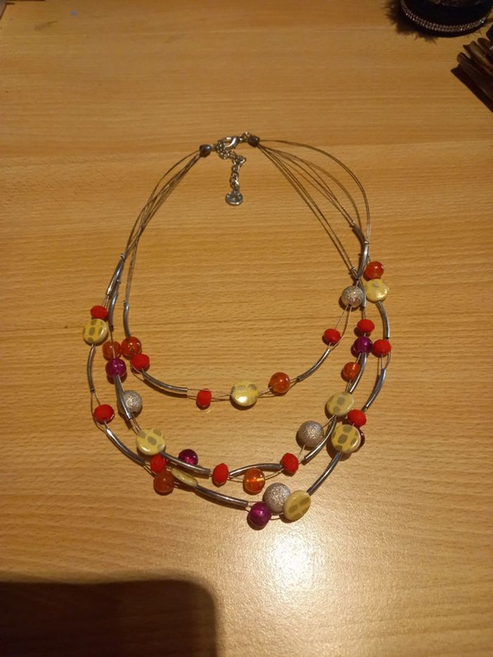 🎁 A donner ! Collier fantaisie perles colorées ikita