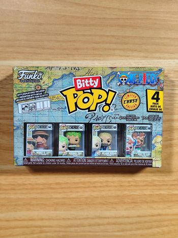 Bitty Pop! One Piece - Pack de 4 Figurines (Monkey D. Luffy, Roronoa Zoro, Axe-Hand Morgan, Buggy The Clown)