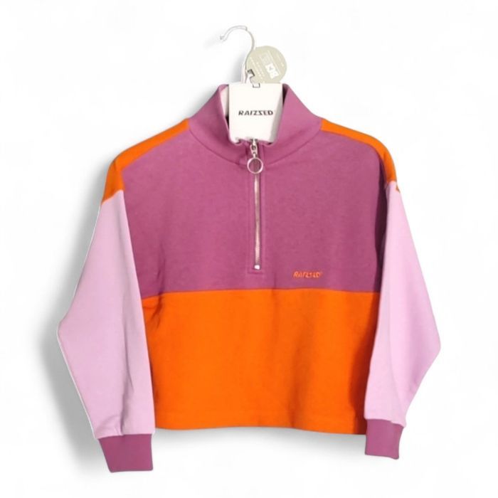 Sweat col zippé RAIZZED NEUF - 6 ans (116cm) - Color-block - photo numéro 1