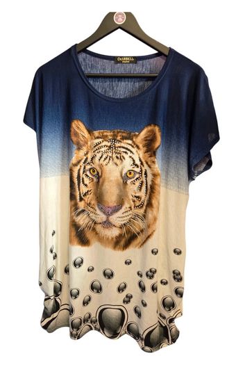 Long Tee-shirt mignon fluide Charbell T46