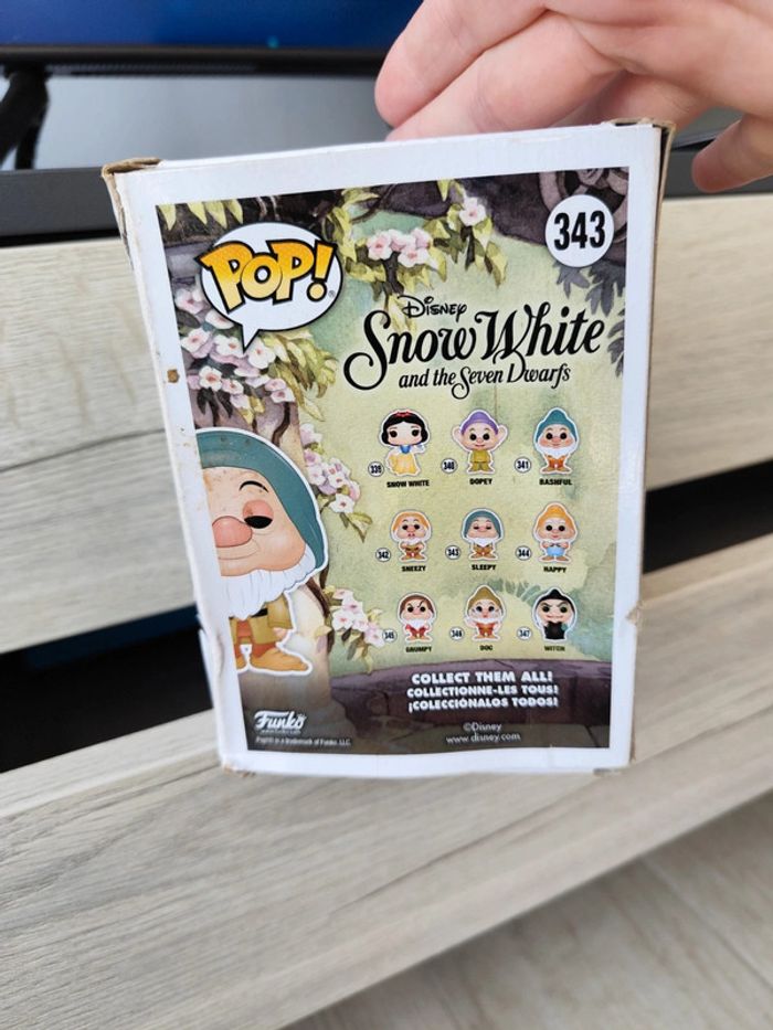 Funko pop 343 nain sleepy blanche neige - photo numéro 3