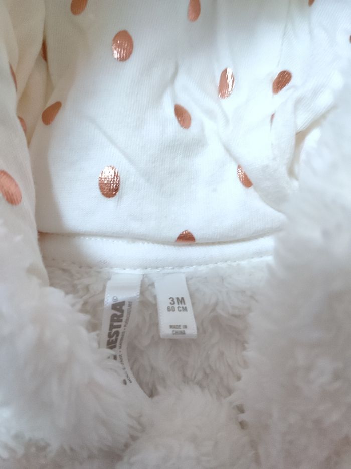 Veste polaire à paillettes bébé fille - 3 mois - Très bon état - Orchestra - photo numéro 8