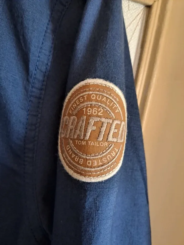 Chemise homme bleue Tom Tailor M regular comme neuve - photo numéro 2