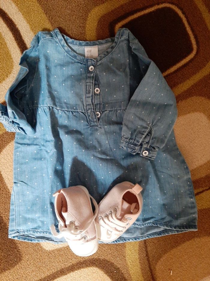 Robe jeans bébé fille