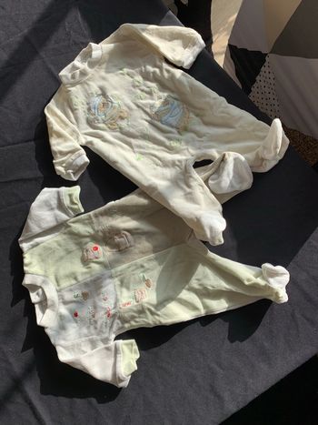 Lot 2 pyjamas velours 3 mois Oursons