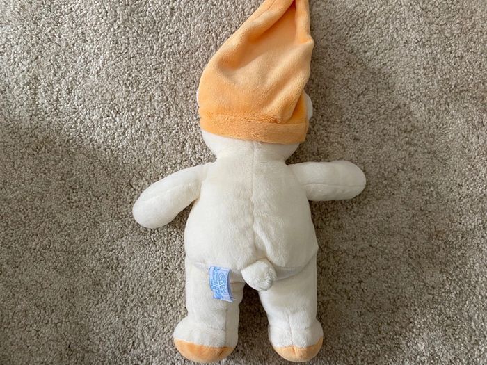 Peluche doudou ours blanc et orange Gipsy 🌻 - photo numéro 3