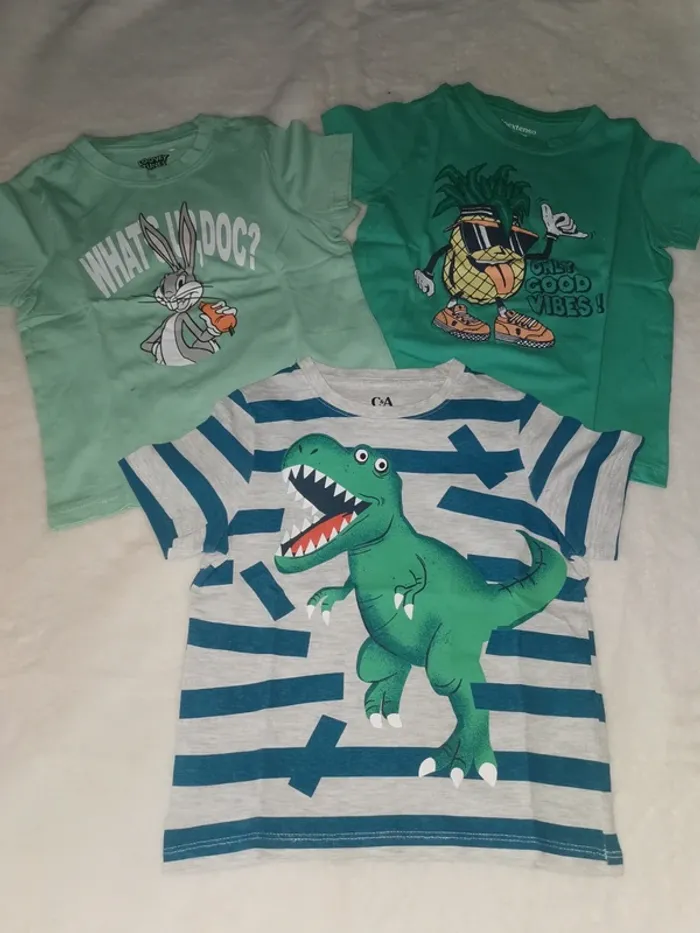 Lot de 3 tee-shirts Taille 4 ans