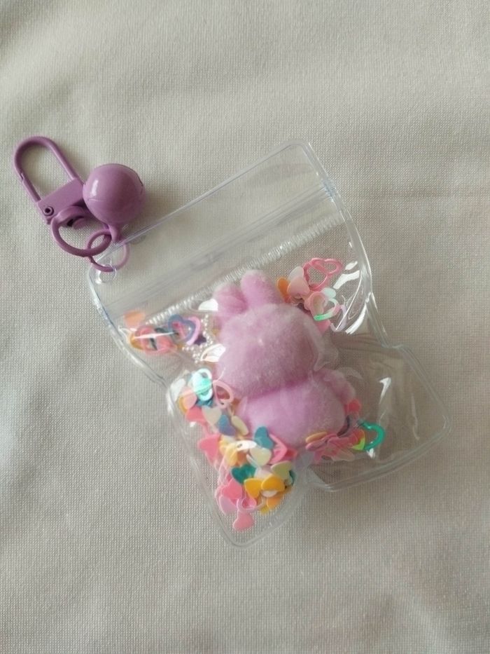 Porte-clés Labubu violet - photo numéro 3