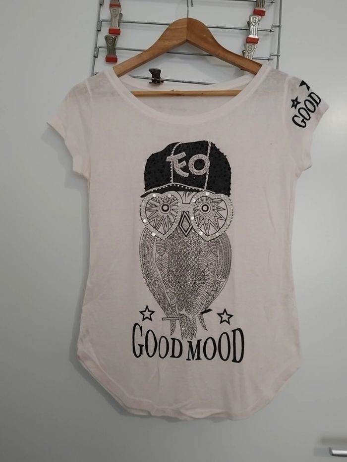 T-shirt motif hibou - photo numéro 4