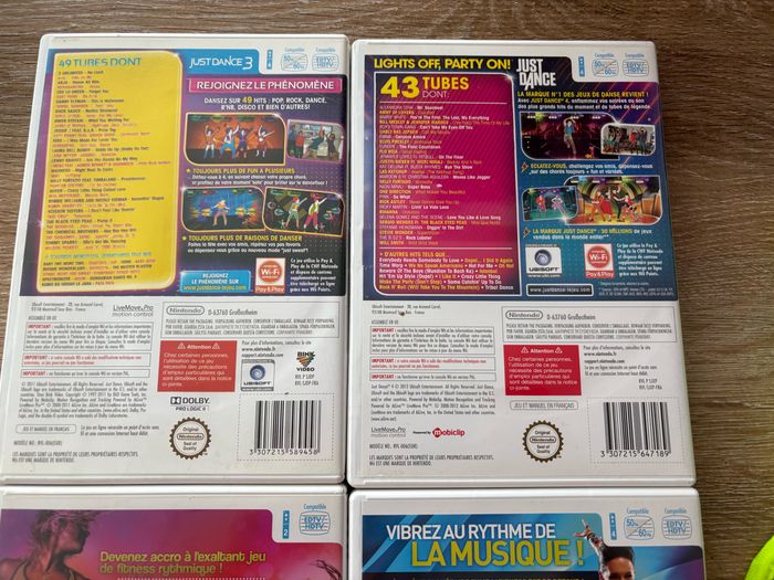 Lot de jeux de danse nintendo wii - photo numéro 5