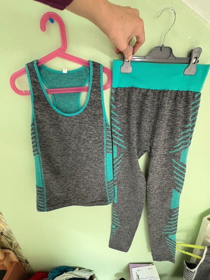 Ensemble femme gris bleu