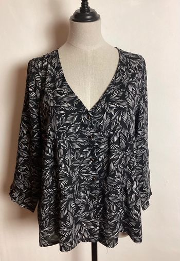 Chemise noire et blanche Lili&Lala 36