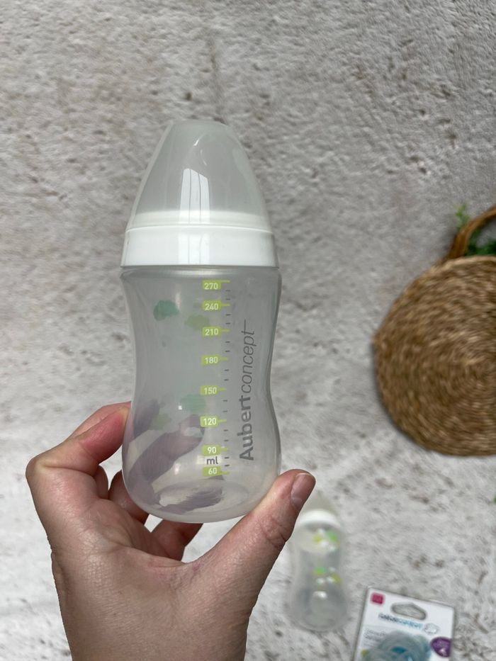 Lot de 2 biberons et tétine neuf - Aubert Concept - photo numéro 7