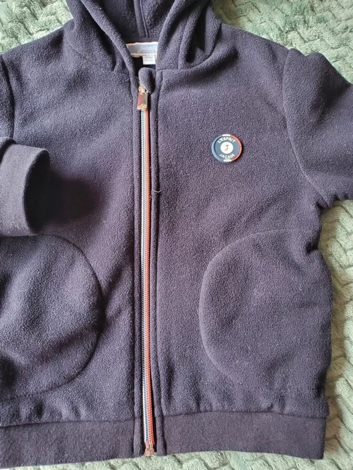 Veste gilet polaire capuche bébé garçon Jacadi 2 ans🌸Rdv possible sur Paris ou envoi - Dressing Jac - photo numéro 3