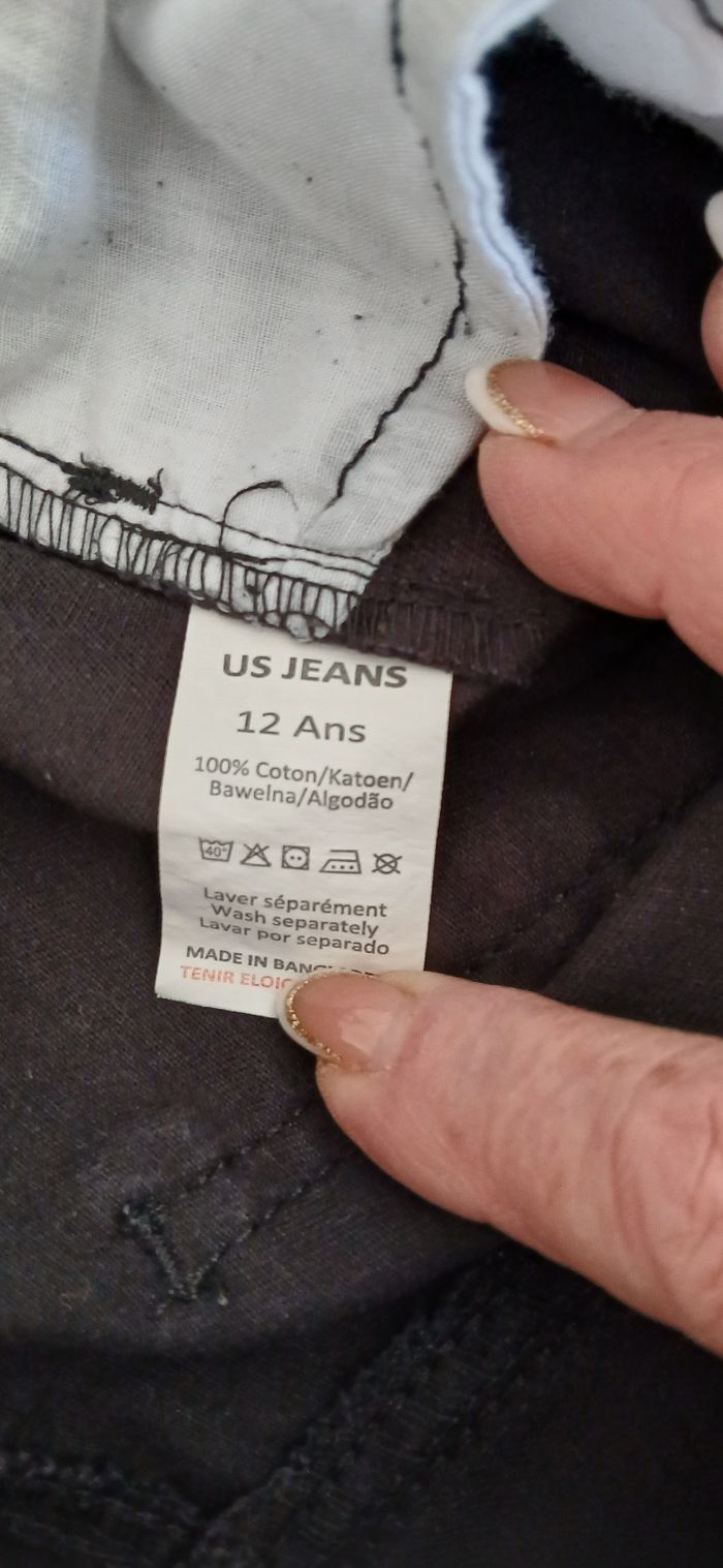 Short en jeans Taille 12 ans marque US jeans - photo numéro 5