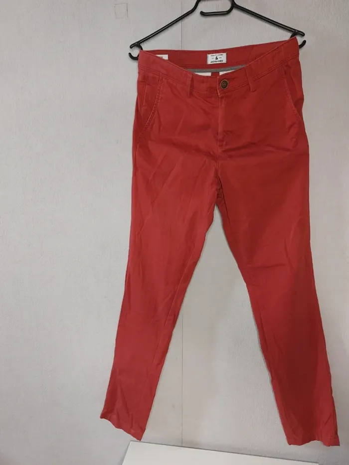 Pantalon style shino coupe slim "Jack and Jones" - photo numéro 2