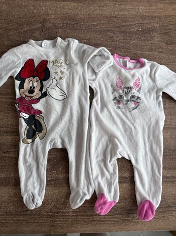 Lot de 2 pyjamas hiver 9 mois