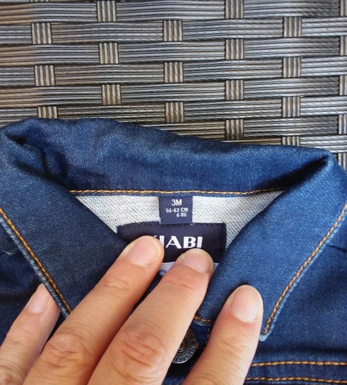 Veste en jeans 3 mois - photo numéro 3
