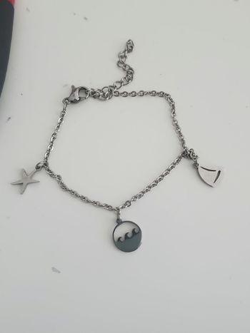 Bracelet fantaisie breloque thème mer