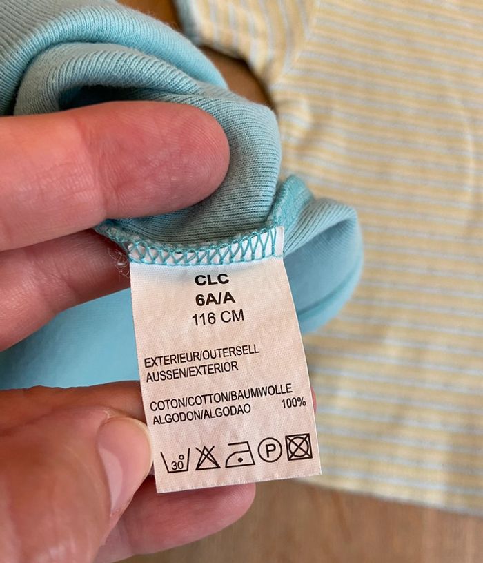 Duo de tee-shirt et débardeur Jacadi taille 6 ans vert et turquoise - photo numéro 9