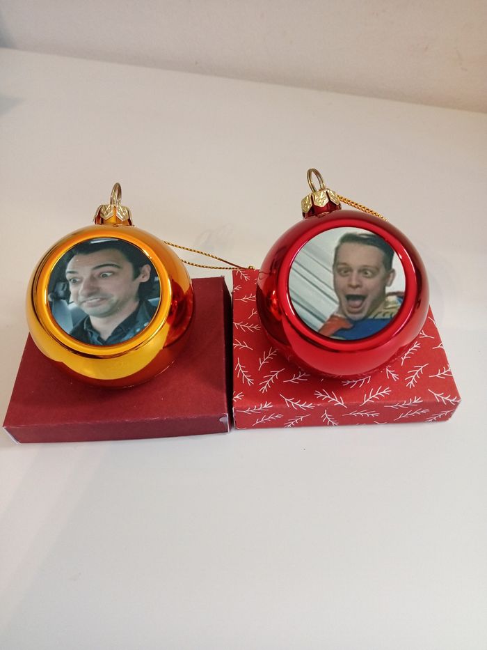 Boule de Noël avec photo