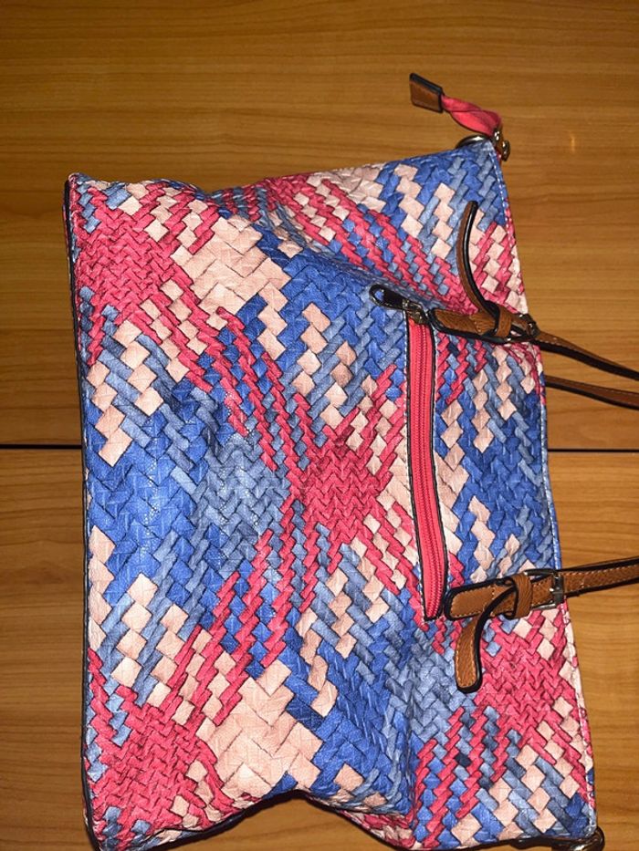 Sac à main multicolore avec motif géométrique (moyen) - photo numéro 3