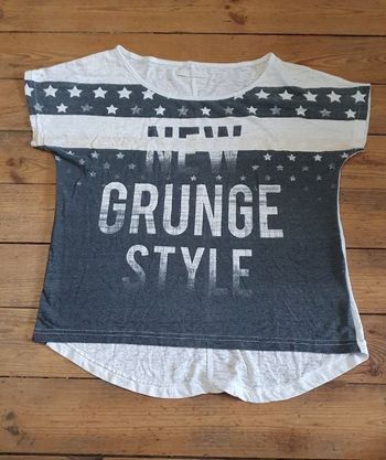 T-shirt court Grunge Style