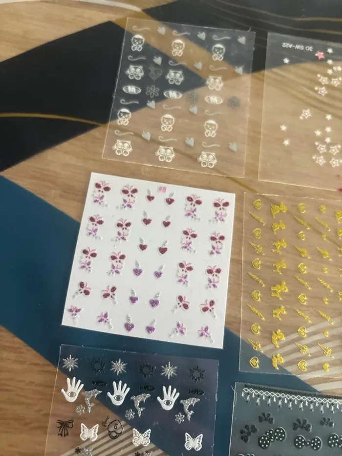 Lots de stickers pour ongles - photo numéro 6