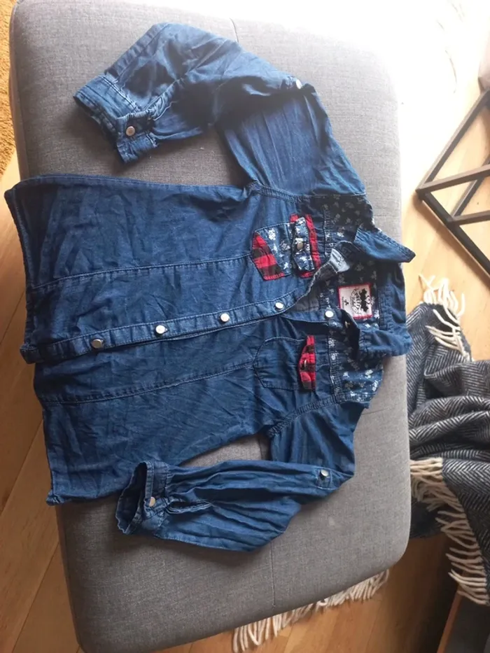 Chemise jean fille