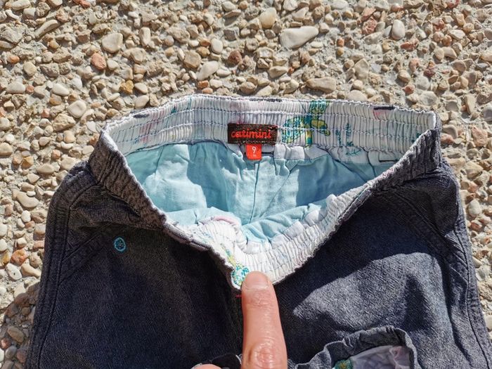 Panatalon gris foncé Catimini 9 mois - photo numéro 7