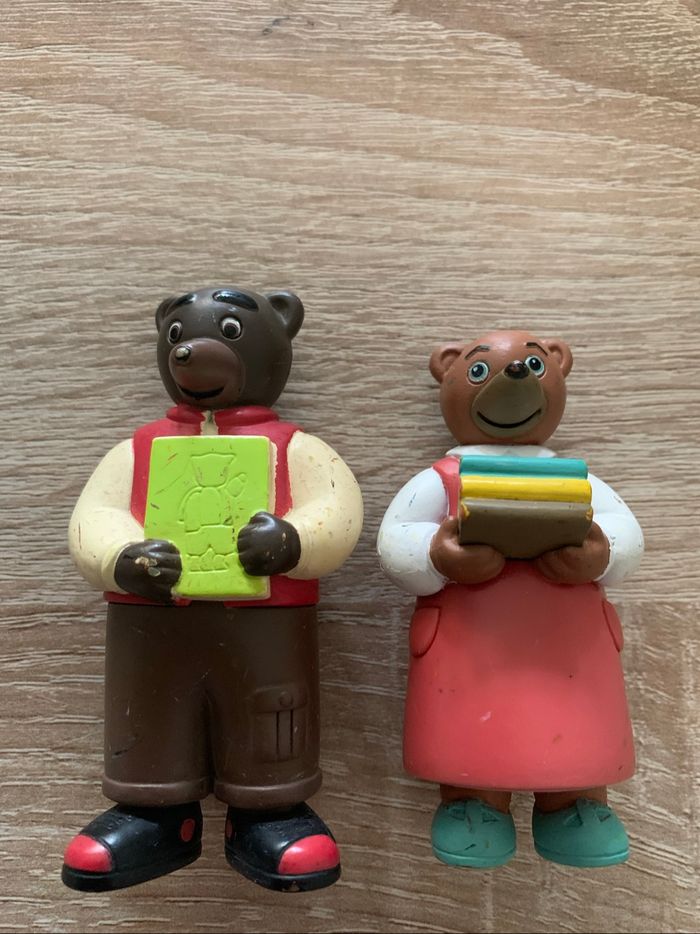 7 figurines petit ours brun  à l’école - photo numéro 2