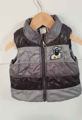 Doudoune sans manche garçon 6 mois H&M Barbapapa