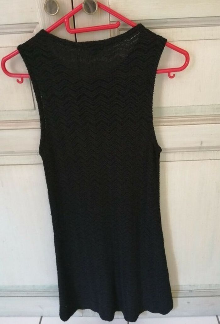 Robe Noire Style Maille Crochet Kookai Taille 36 - photo numéro 3