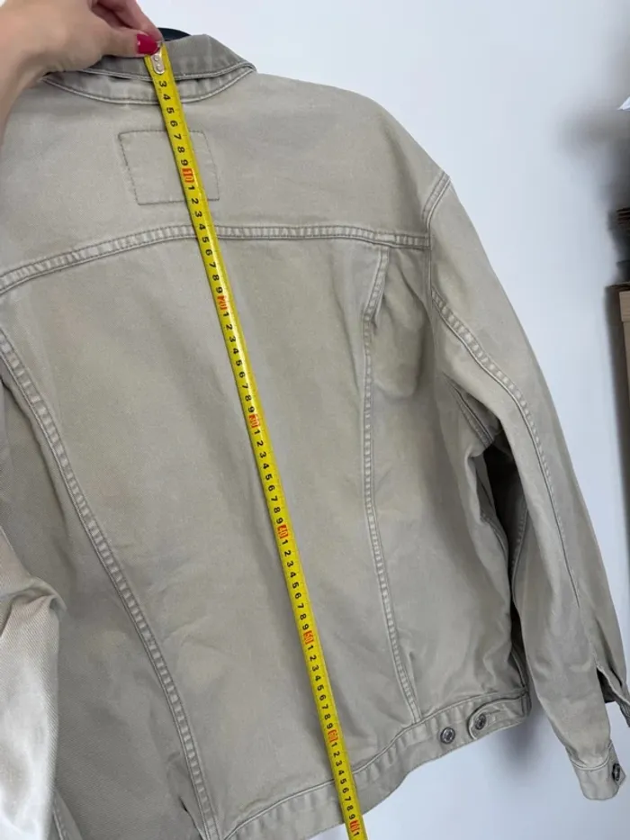 Veste en jeans Levi's beige homme vintage années 90 taille L très bon état - photo numéro 10