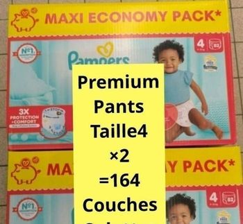 Couches pampers taille 4 premium
