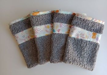 Gant de toilette  lot de 4