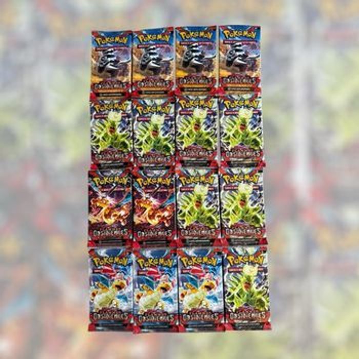 Lot 16 boosters flammes obsidiennes neufs - photo numéro 1
