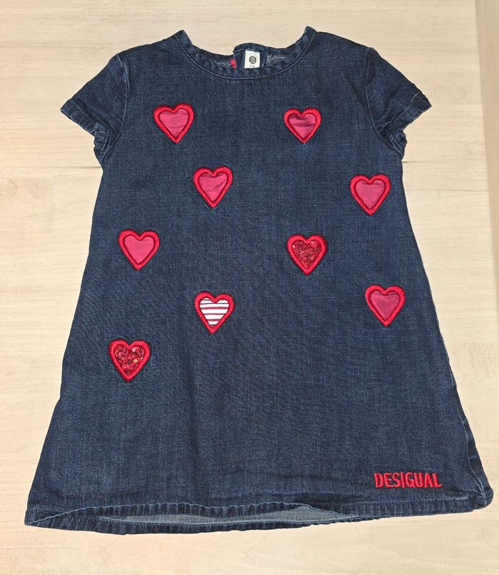 Robe jean coeurs Desigual