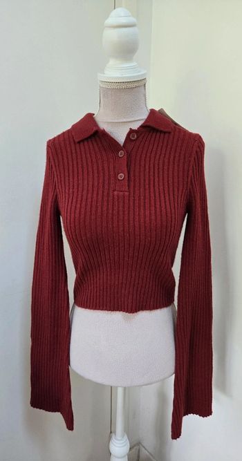 Pull bordeaux manche large Jennyfer Taille XS