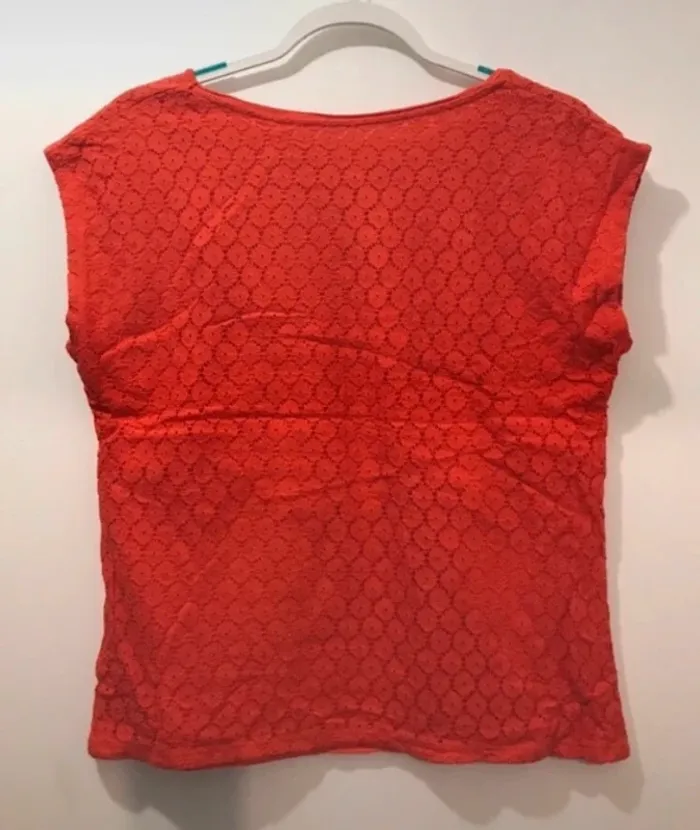 Haut 👚 femme 1.2.3. orange foncé à manches courtes taille 40 - photo numéro 2