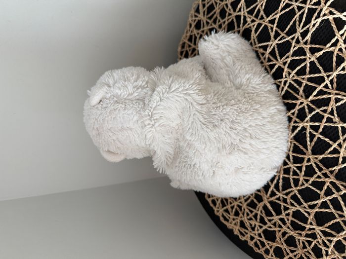 Peluche bouillotte ours polaire INTELEX micro-ondable blanc - photo numéro 3