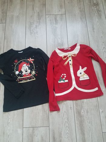 Hauts tshirts manches longues de noël t 10 ans