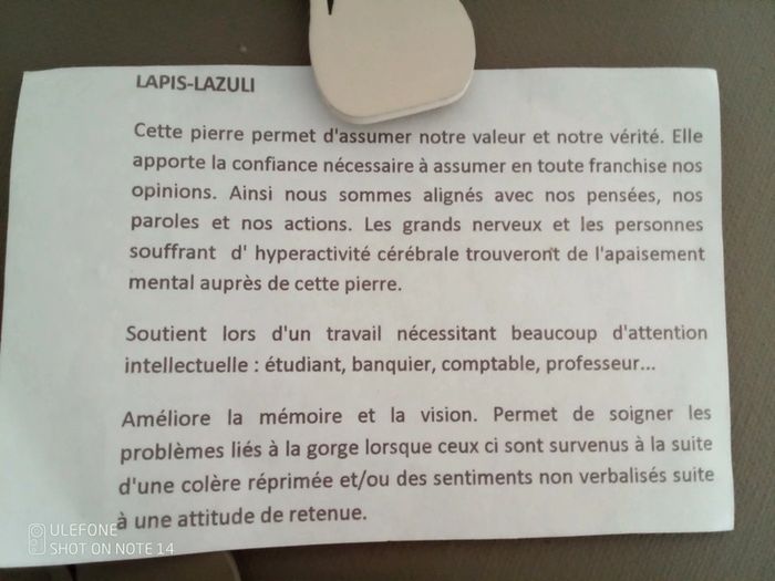 Bracelet acier et pierres de lapis lazuli - photo numéro 3