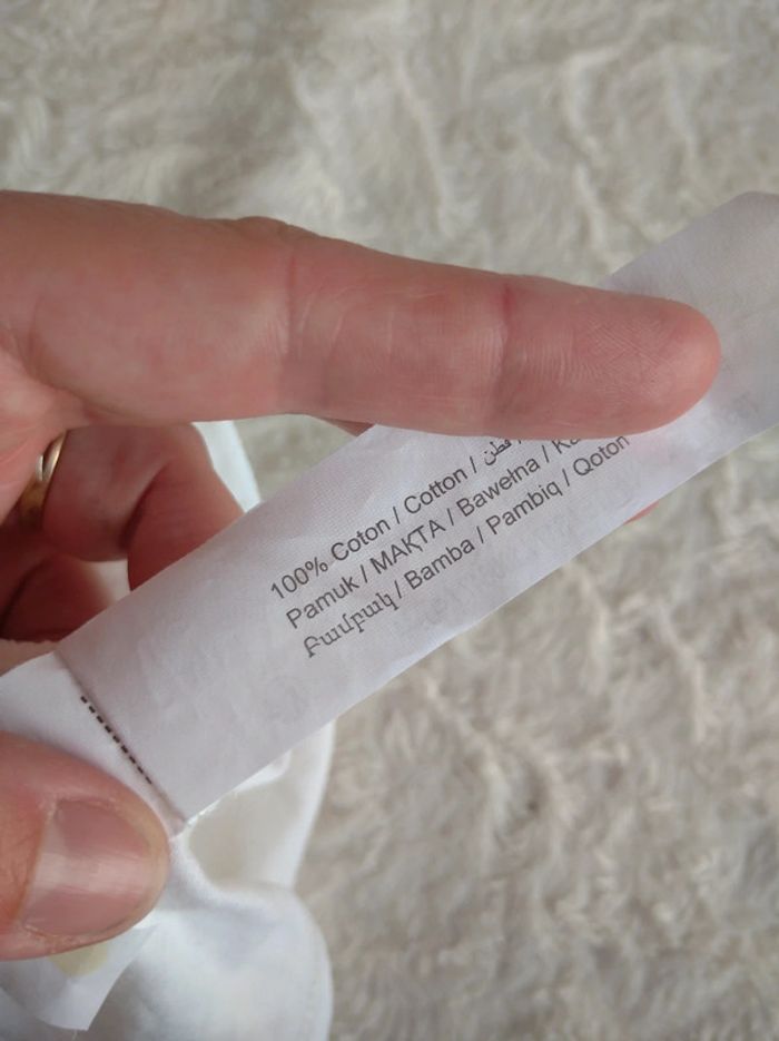 Tee shirt chemise manches longues Fille 3 mois Bichette Tao 100% coton - photo numéro 7