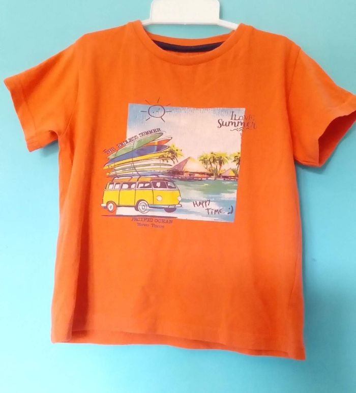 🦊 Ensemble tee-shirt et short garçon 4 ans minibol 🦊 - photo numéro 2