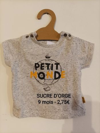 Tee-shirt MC (9 mois)