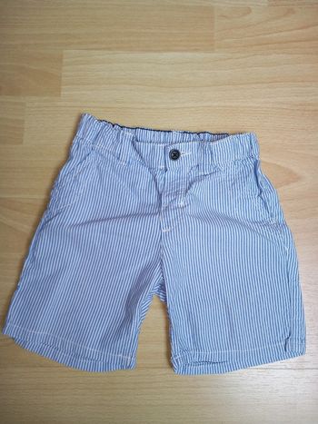 Short à rayures élégant idéal cérémonie H&M excellent état 12/18 mois