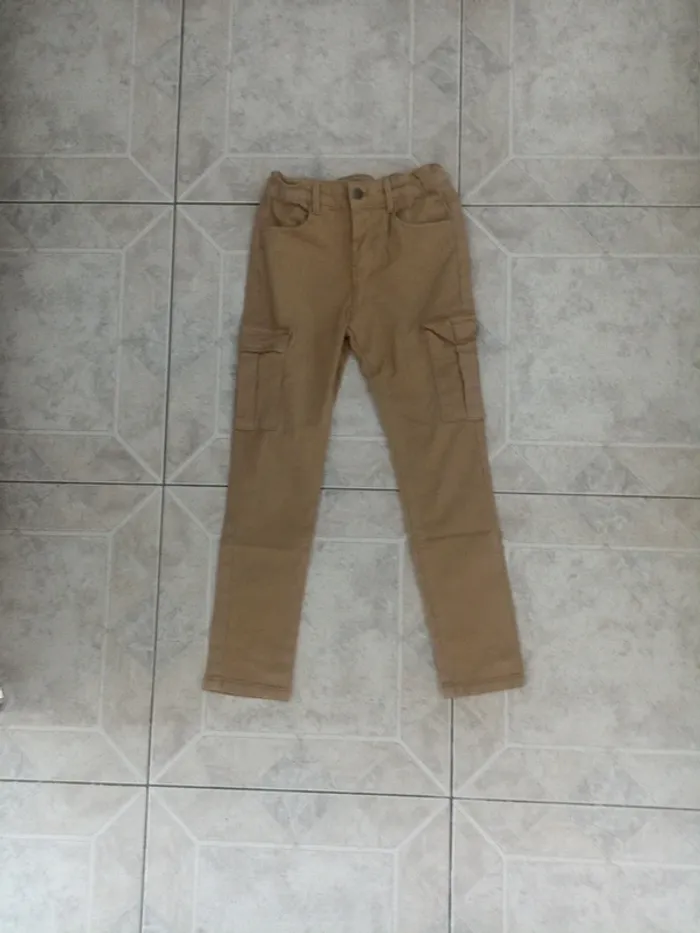 Pantalon beige slim