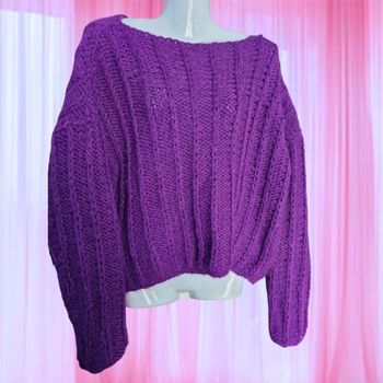 Magnifique pull oversize court