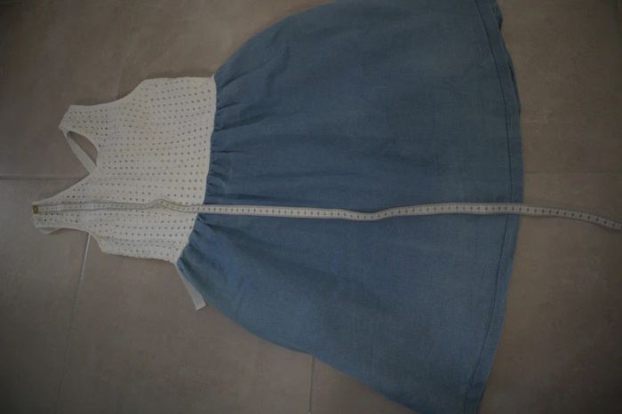 Robe bleue et blanche, taille L - photo numéro 9
